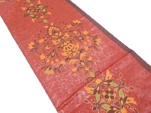 華紋模様織り出し袋帯